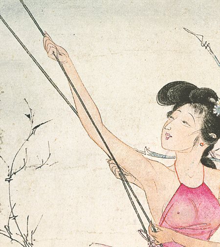 鹤峰-胡也佛的仕女画和最知名的金瓶梅秘戏图